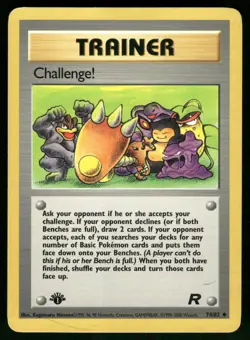 Challenge! 74/82 Uncommon Team Rocket Pokemon 1st Edition Lightly Played - Image 1