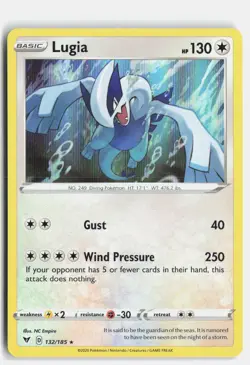 Lugia 132/185 Vivid Voltage Holo Rare Pokemon Holo NM - Image 1