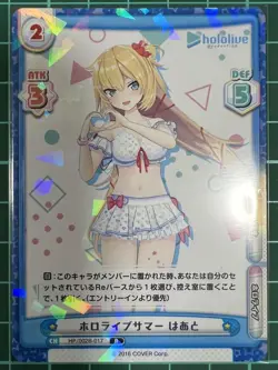 Rebirth Aqua Hato P Card Hololive Production Vol.2 Holo Used - Image 4