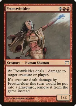 Frostwielder 167 CHK Kamigawa Red Human Shaman Common Creature MTG Moeller NM - Image 1