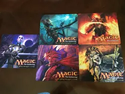 Magic The Gathering Mouse Pad Set of 5 Vintage Wizards Of The Coast NEW! 2006 - Image 1