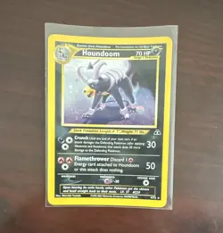 Pokemon Houndoom 4/75 Neo Discovery Holo Rare 70 HP Stage 1 Crunch - Image 1