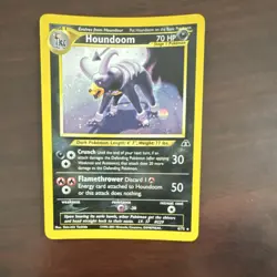 Pokemon Houndoom 4/75 Neo Discovery Holo Rare 70 HP Stage 1 Crunch - Image 3