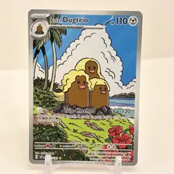 Pokemon Surging Sparks Alolan Dugtrio Illustration Rare 208/191 NM - Image 1