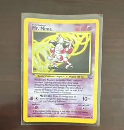 Pokemon Mr. Mime Jungle 6/64 Holo Rare 1999 Unlimited Basic 40 HP Psychic - Image 1