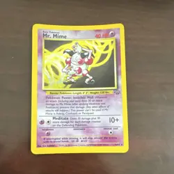 Pokemon Mr. Mime Jungle 6/64 Holo Rare 1999 Unlimited Basic 40 HP Psychic - Image 3