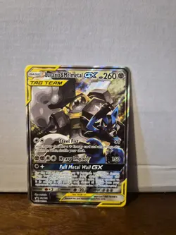 Lucario & Melmetal GX SM192 Sun and Moon Tag Team Pokemon Black Star Promo - Image 1