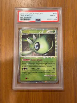 PSA 8 Celebi Prime 92 Triumphant Holo Pokemon New Cert - Image 1