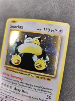 Pokemon TCG Snorlax 🌀SWIRL XY179 Cosmos Holo Promo XY Black Star Promos - LP - Image 2