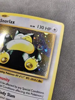 Pokemon TCG Snorlax 🌀SWIRL XY179 Cosmos Holo Promo XY Black Star Promos - LP - Image 3