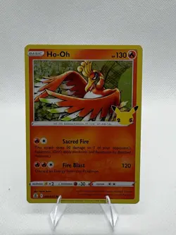 Pokemon Ho-Oh Celebrations 001/025 Holo Rare Basic 130HP The Pokemon Company - Image 1