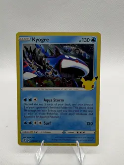 Pokemon Kyogre Celebrations 003/025 Holo Rare Full Art Basic 130HP English - Image 1