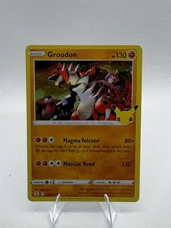 Pokemon Groudon 017/025 Celebrations Holo Rare 130HP Magma Volcano Massive Rend - Image 1