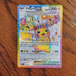 Pokemon Pikachu EX 219/191 Sv08: Surging Sparks Ultra Rare Full Art Holo 200 HP - Image 2