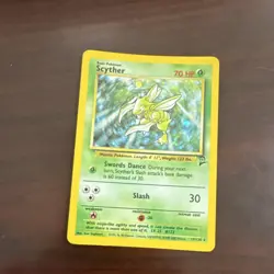 Pokemon Scyther 17/130 Jungle Holo Rare 70 HP 1999 WotC Ken Sugimori - Image 4