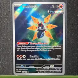 IRON MOTH 187/182 ILLUSTRATION RARE PARADOX RIFT POKEMON NM/M - Image 1