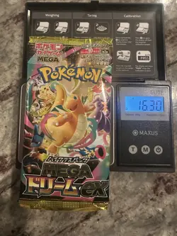 16.30g! HEAVY Pokemon Sealed Mega Dream EX Japanese Booster Pack-Possible GODU - Image 1