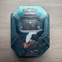 Pokemon TCG: Mighty Mysterious Tin Darkrai New Factory Sealed 2021 3x Boosters - Image 1