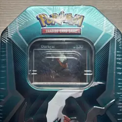 Pokemon TCG: Mighty Mysterious Tin Darkrai New Factory Sealed 2021 3x Boosters - Image 2