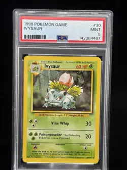 Ivysaur #30 Base Set 1999 Pokemon Game PSA 9 🍃 - Image 1
