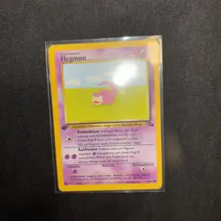 Pokemon Karte Flegmon 1 Edition Base Set Fossil 55/62 NM Deutsch Super 👍 - Image 2