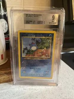 Pokemon Marill Southern Islands Promo Reverse Holo 2001 11/18 BGS 9 - Image 1