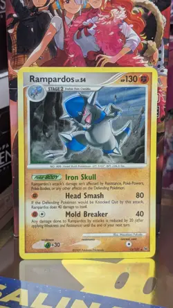 Pokemon TCG 2009 RAMPARDOS 13/127 (Holo Rare) Platinum - Image 1