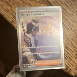 Pokemon Morty's Conviction 211/162 SV05 Trainer Holo Special Illustration Rare … - Image 1