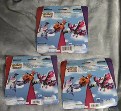 Pokemon Galarian Birds Blister Packs Sealed English Articuno Zapados Moltres - Image 2