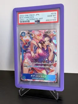 Bandai Boa Hancock JPN Alternate Art Super Rare OP01-078 Romance Dawn PSA 10 - Image 1