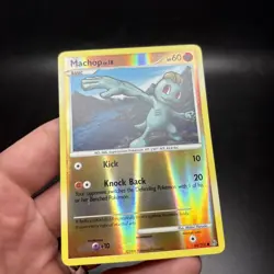 Machop 64/100 Reverse Holo Diamond & Pearl Stormfront Pokemon Card NM -j - Image 3