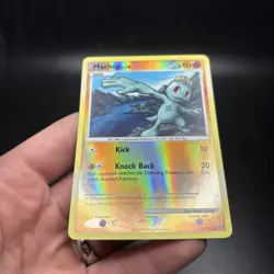 Machop 64/100 Reverse Holo Diamond & Pearl Stormfront Pokemon Card NM -j - Image 4