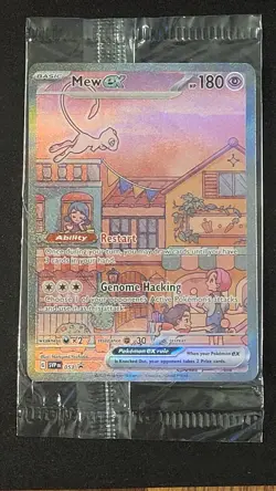 Mew ex 053 Sv: Pokemon Scarlet & Violet Black Star Promo Cards Holo SEALED - Image 1