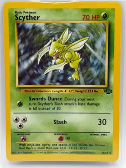 Scyther Jungle 26/64 Rare WOTC 1999 Pokemon Card LP-NM - Image 1