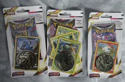 Pokemon Lost Origin Promo Foil Cards Lot Croagunk Scorbunny Turtwig Coins - Image 1