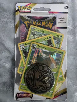 Pokemon Lost Origin Promo Foil Cards Lot Croagunk Scorbunny Turtwig Coins - Image 4