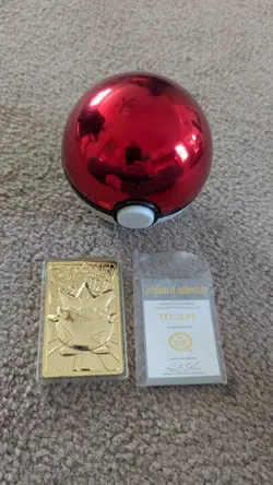 1999 23 k gold plated pokemon cards Togepi - Image 1
