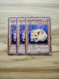 Yu-Gi-Oh! - Bubonic Vermin 3X - Complete Playset Of Cards - Image 1