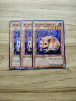 Yu-Gi-Oh! - Bubonic Vermin 3X - Complete Playset Of Cards - Image 1