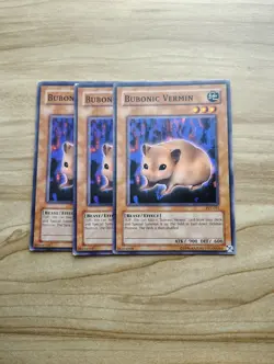Yu-Gi-Oh! - Bubonic Vermin 3X - Complete Playset Of Cards - Image 1