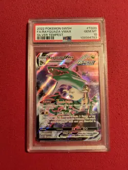 PSA 10 Rayquaza Vmax tg20/tg30 Pokemon Card Silver Tempest - Image 1