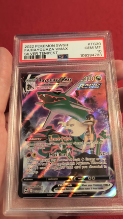 PSA 10 Rayquaza Vmax tg20/tg30 Pokemon Card Silver Tempest - Image 2