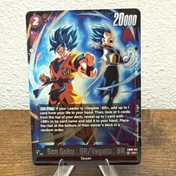 Son Goku : BR/Vegeta : BR FB09-011 Dragon Ball Super Card Game Dual Evolution NM - Image 1