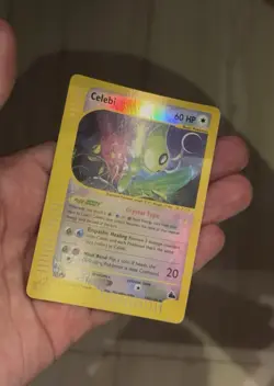 Pokemon TCG Skyridge Crystal Celebi Card 145/144 Reverse Holo Secret Rare - Image 2