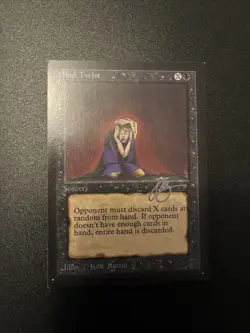 Mind Twist - Collectors Edition Intl - NM - MTG - Magic: The Gathering Signed - Image 1