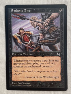 1x Sadistic Glee Tempest MTG Magic the Gathering NM - Image 1