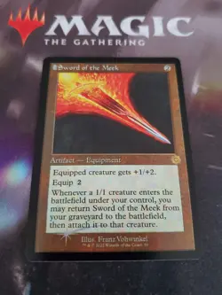 Mtg. Sword of the Meek. Foil Retro. The Brothers War. Pack Fresh - Image 1