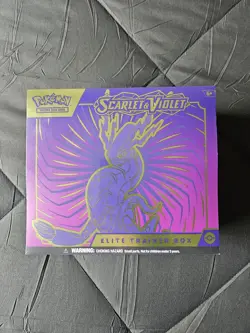 Pokemon TCG Scarlet and Violet (Miraidon) Elite Trainer Box NEW SEALED - Image 1