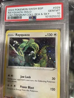 Pokemon TCG Rayquaza SWSH029 Cosmos Holo Black Star Promo PSA 10 GEM MINT - Image 3