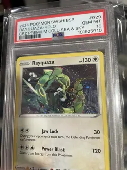 Pokemon TCG Rayquaza SWSH029 Cosmos Holo Black Star Promo PSA 10 GEM MINT - Image 5